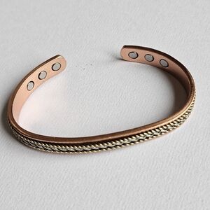Copper Magnetic Bracelet W Braided Design